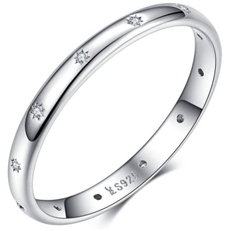 Minimalistický prsten s hvězdičkami LOAMOER