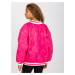 Fuchsiový oversize bomber -fuchsia Tmavě růžová