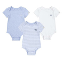 Bavlněné kojenecké body Levi's LVN 3PK BODYSUIT SET 3-pack