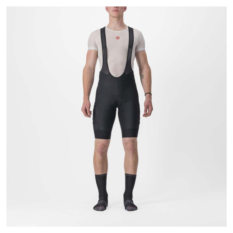 CASTELLI Cyklistické kalhoty krátké s laclem - UNLIMITED CARGO - černá