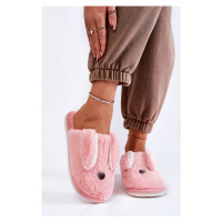 Dámské kožešinové pantofle světle růžové Remmi