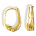 GEMMAX Jewelry Zlaté dvoubarevné náušnice s diamantovým brusem GLECN-04441