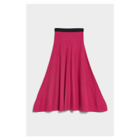 Sukně karl lagerfeld knit pleated skirt růžová