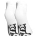 Ponožky Styx nízké bílé s černým logem (HN1061) L