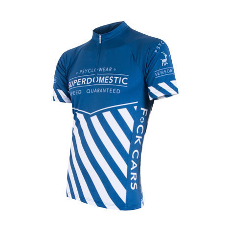 SENSOR CYKLO SUPERDOMESTIC pánský dres kr.ruk. modrá