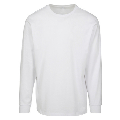 Build Your Brand Pánské triko s dlouhým rukávem BY091 White