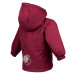 Dětská zimní softshellová bunda s beránkem Monkey Mum® - Vínová karkulka 68