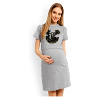 Těhotenská noční košile s maskáčovou nášivkou 1625C