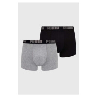 Boxerky Puma 2-pack pánské, šedá barva, 938320