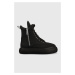 Sneakers boty Dkny Aken černá barva, na platformě