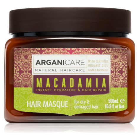 Arganicare Macadamia vyživující maska na vlasy pro suché a poškozené vlasy 500 ml
