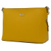 BRIGHT Dámská kožená kabelka Žlutá, 33 x 14 x 23 (BR23-AAN8099-06DOL)