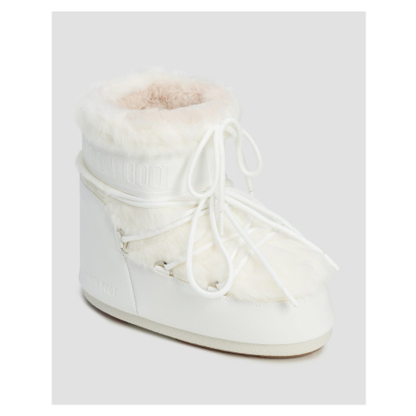 Bílé Dámské Sněhule Moon Boot Icon Low Faux Fur
