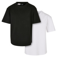 Chlapecké těžké oversized tričko 2-balení bílá+černá