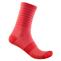 CASTELLI Cyklistické ponožky klasické - SUPERLEGGERA 12 LADY - růžová