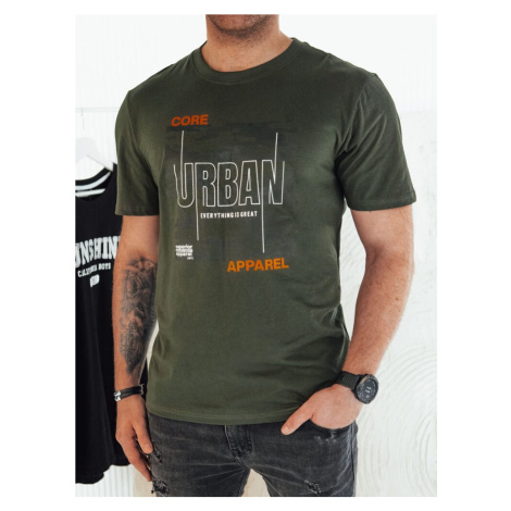 Dstreet Zelené tričko s nápisem Urban