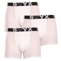 Styx 3PACK pánské boxerky long sportovní guma XL