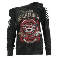 Five Finger Death Punch Logo Star Dámská mikina šedá