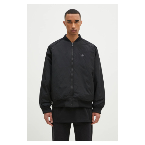 Bomber bunda adidas Originals OS BOMBER černá barva, zimní, oversize, JC7546