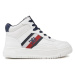 Tommy Hilfiger STRIPES HIGH TOP LACE-UP Bílá