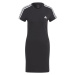 adidas 3-STRIPES Dámské tričkové šaty, černá, velikost