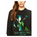 Calvin Klein Calvin Klein dámská černá mikina s metalickým logem CK IRIDESCENT MONOGRAM CREW NEC