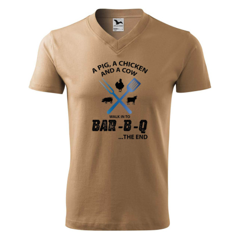 DOBRÝ TRIKO Pánské V tričko s potiskem BAR-B-Q