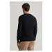 SVETR GANT COTTON PIQUE C-NECK BLACK