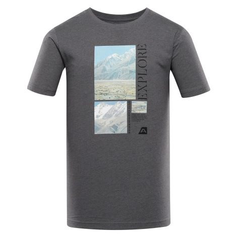 Alpine Pro Goren Pánské bavlněné triko MTSB876 šedá