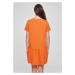 Dámské šaty // Urban Classics / Ladies Valance Tee Dress vintageorange