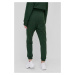 Kalhoty Hugo dámské, zelená barva, hladké