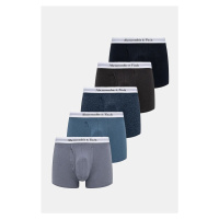 Boxerky Abercrombie & Fitch 5-pack pánské, modrá barva, KI114-3091