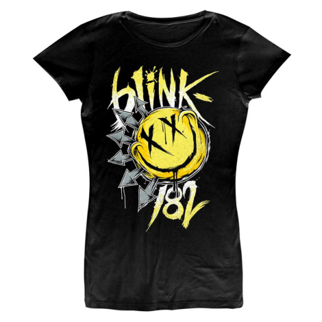 RockOff BLINK-182 Dámské bavlněné tričko : Big smile - černé