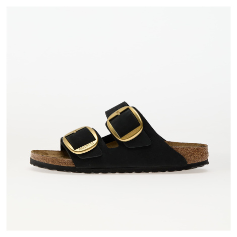Tenisky Birkenstock Arizona Big Buckle Nubuk Leather Black