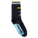 Meatfly ponožky Dakar Blue/Yellow | Černá