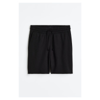 H & M - Teplákové šortky Regular Fit - černá