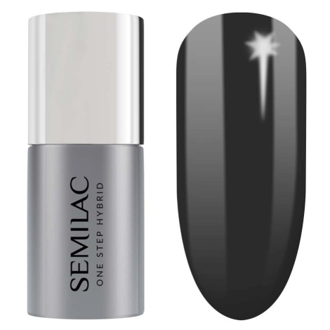 Semilac - One Step Hybrid Laky na nehty 7 ml Černá unisex