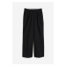 H & M - Elegantní kalhoty - černá
