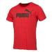 Puma ESSENTIALS LOGO TEE Pánské triko, červená, velikost