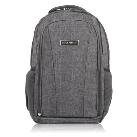 Městský batoh na notebook do práce i školy, cestovní, voděodolný; šedá