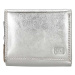 Double-D Stříbrná malá kožená peněženka "Clarrisa"