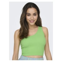 Světle zelené dámské crop top tílko ONLY Gven - Dámské