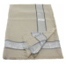 Béžový dámský módní šátek se stříbrným pruhem Vedette Jordan (PL)