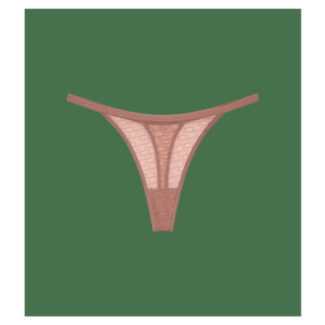 Dámská tanga Triumph Signature Sheer String - TOASTED ALMOND - mandlová 6901 - TRIUMPH