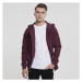 Mikina Urban Classics Basic Zip Hoody cherry