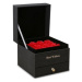 MDS Valentýnská krabička na šperky s růžemi, černá šperkovnice