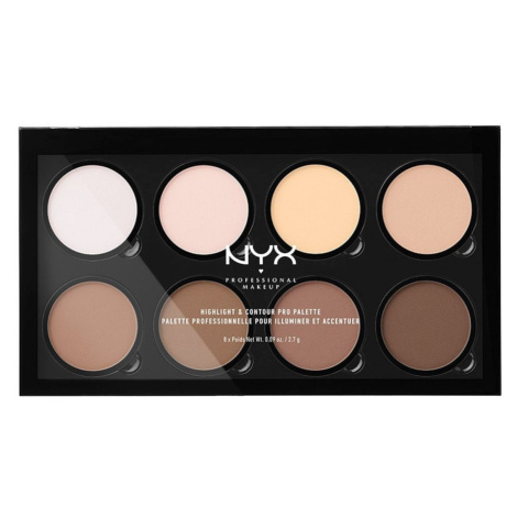 NYX Professional Makeup Highlight & Contour Pro Palette Konturovací Paletka 21.6 g