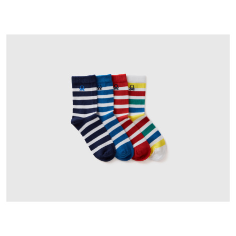 Benetton, Set Of Striped Jacquard Socks United Colors of Benetton