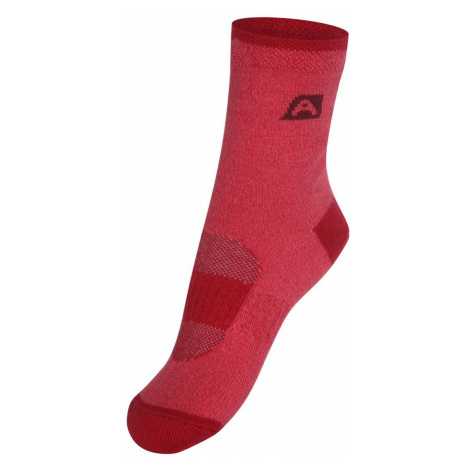 Dětské ponožky Alpine Pro RAPID 2 - tmavě červená
