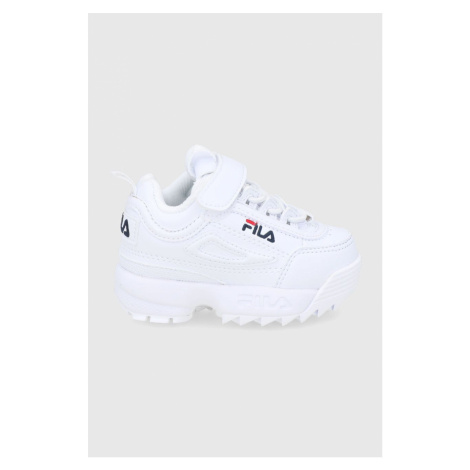 Dětské boty Fila bílá barva